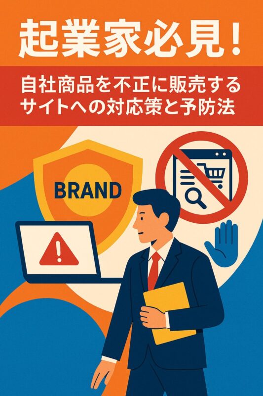 不正サイトからブランドを守るための赴疾家向け対策記事のアイキャッチ画像